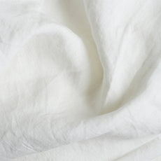 White 100% Linen Duvet Cover - Piglet in Bed US