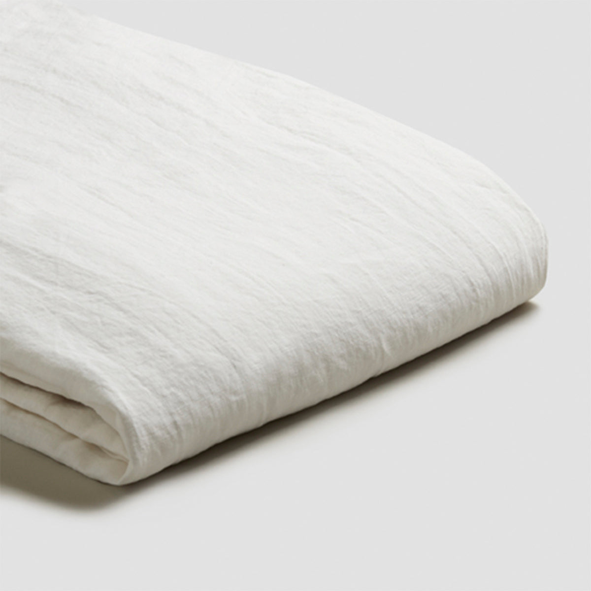 White 100% Linen Flat Sheet - Piglet in Bed US