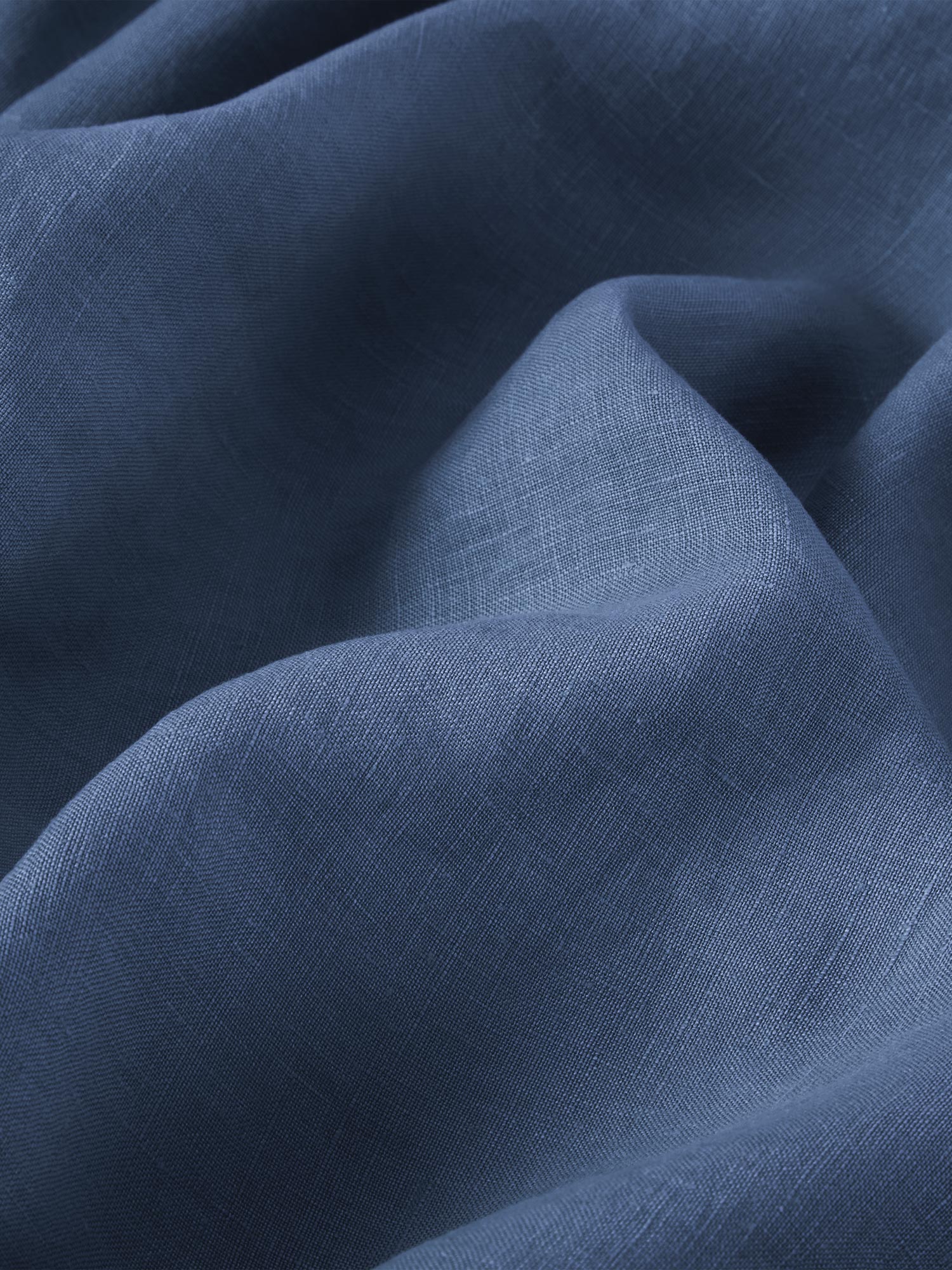 Blueberry 100% Linen Fitted Sheet - Piglet in Bed US