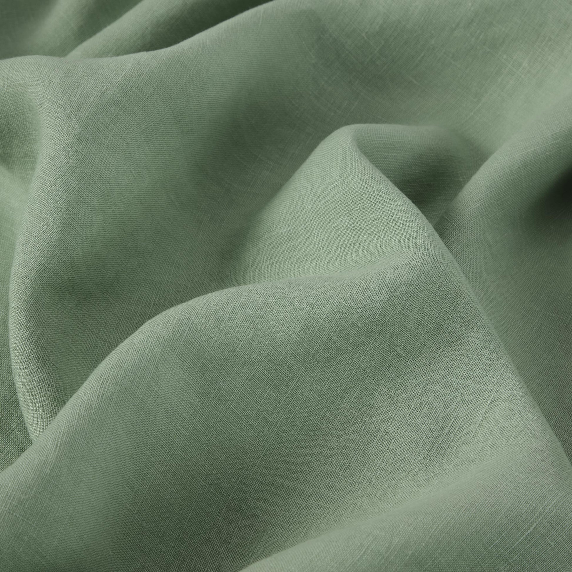 Sage Green 100% Linen Flat Sheet - Piglet in Bed US