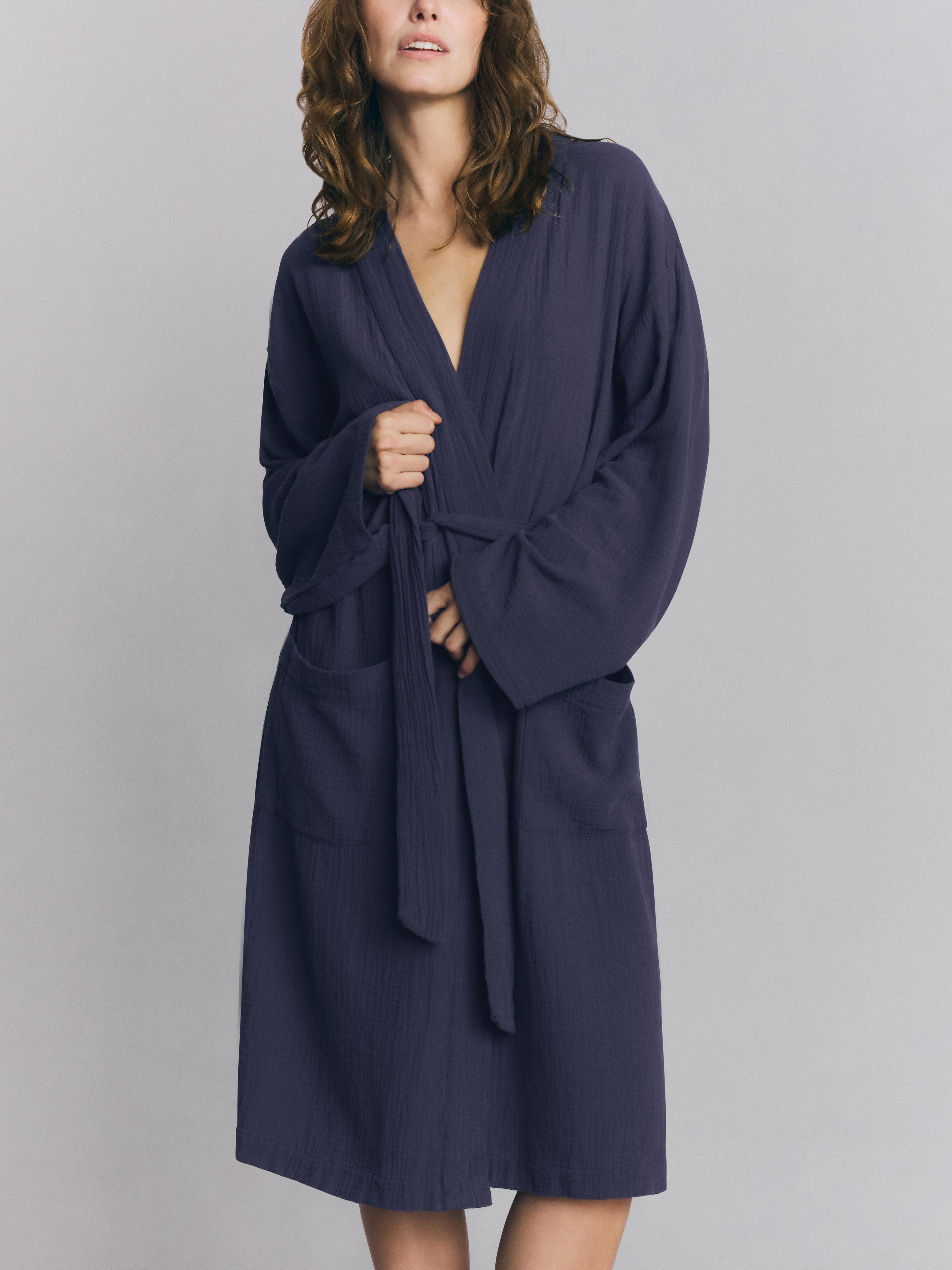 Atlantic Cotton Gauze Robe | Piglet in Bed US