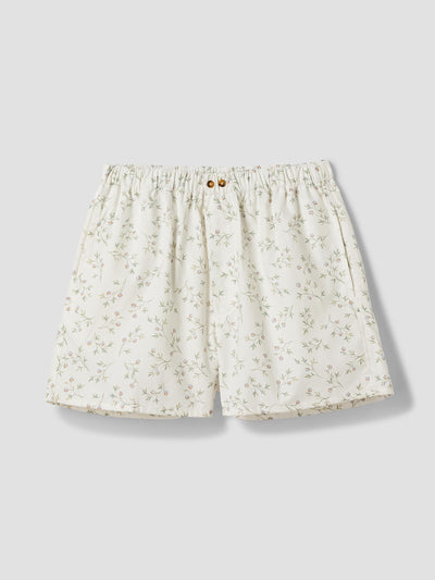 Spring Sprig Floral Cotton Boxer Shorts