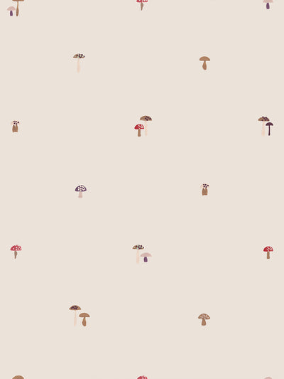 Cream Mushrooms Wallpaper