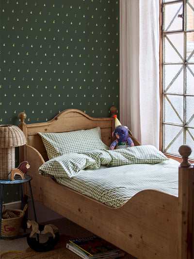 Fern Green Pears Wallpaper