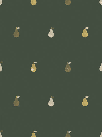 Fern Green Pears Wallpaper