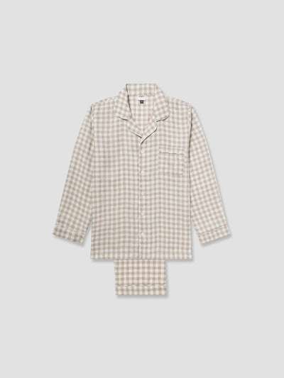Men's Mushroom Gingham Pajama Set
