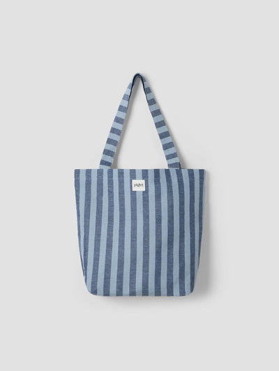 Dusty Blue Pembroke Linen Blend Tote Bag