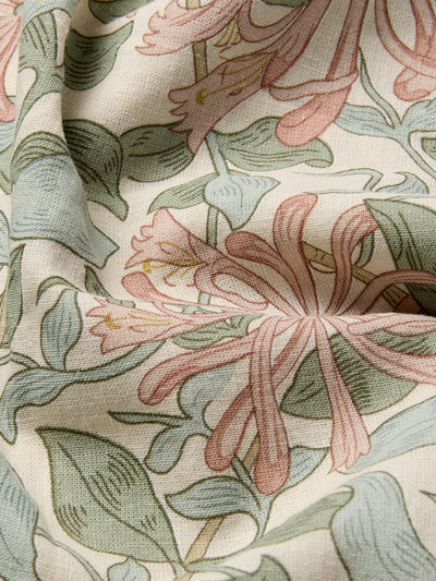 Soft Sage Honeysuckle Linen Blend Pillowcases (Pair)