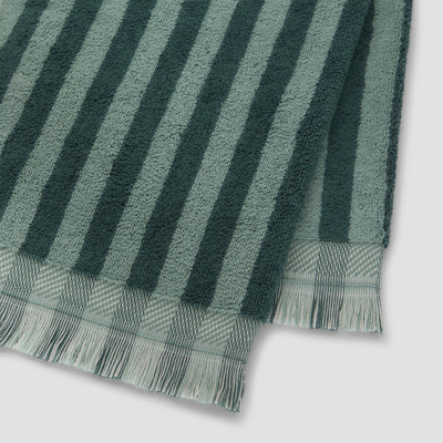 Pine Green Pembroke Stripe Cotton Hand Towel