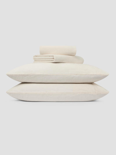 Pearl Linen Blend Sheet Set
