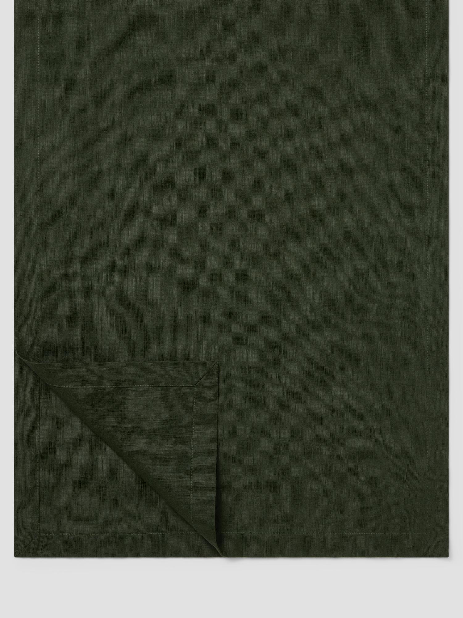 linen tarp Fern Green Linen Blend Table Runner