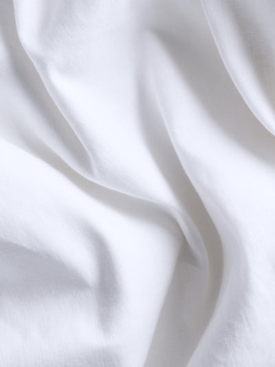 White Linen Blend Curtain (Pair)