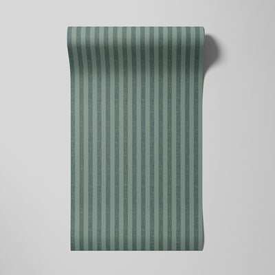 Pine Green Pembroke Stripe Wallpaper