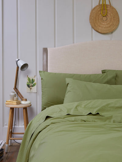 Pear Washed Cotton Percale Pillowcases (Pair) - alternate image