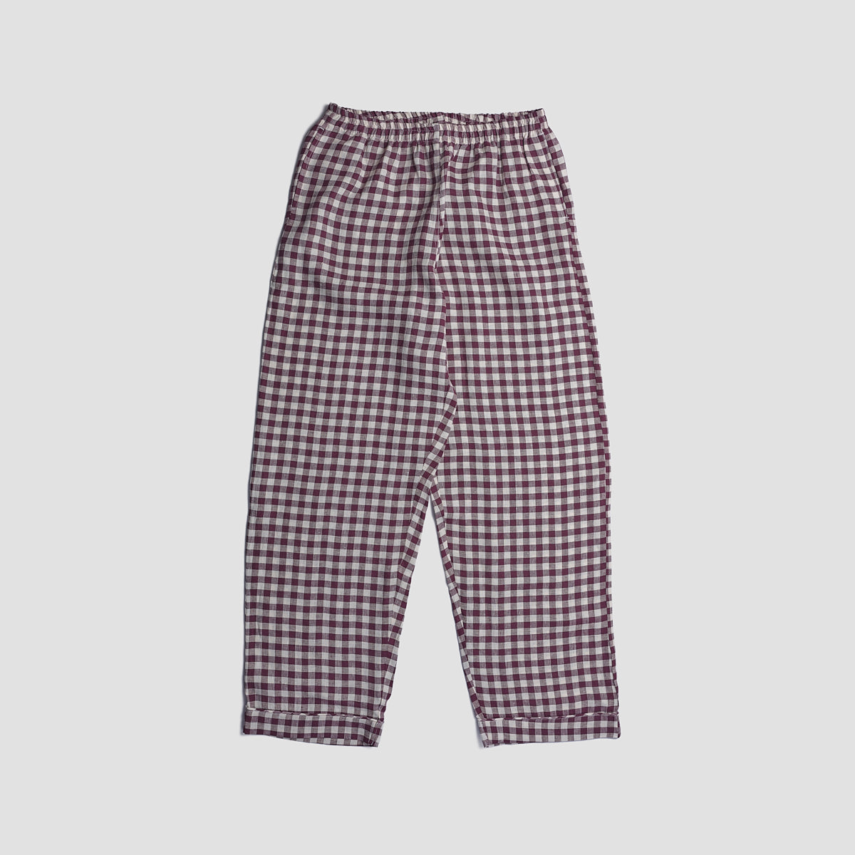 Men's Berry Gingham Pajama Pants