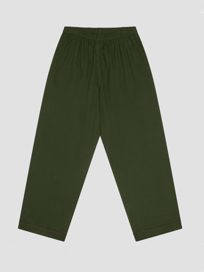 Men's Fern Green Linen Pajama Pants