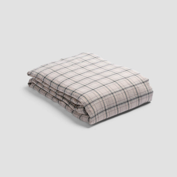 Natural Plaid Linen Bundle