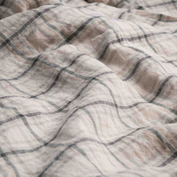 Natural Plaid Linen Bundle