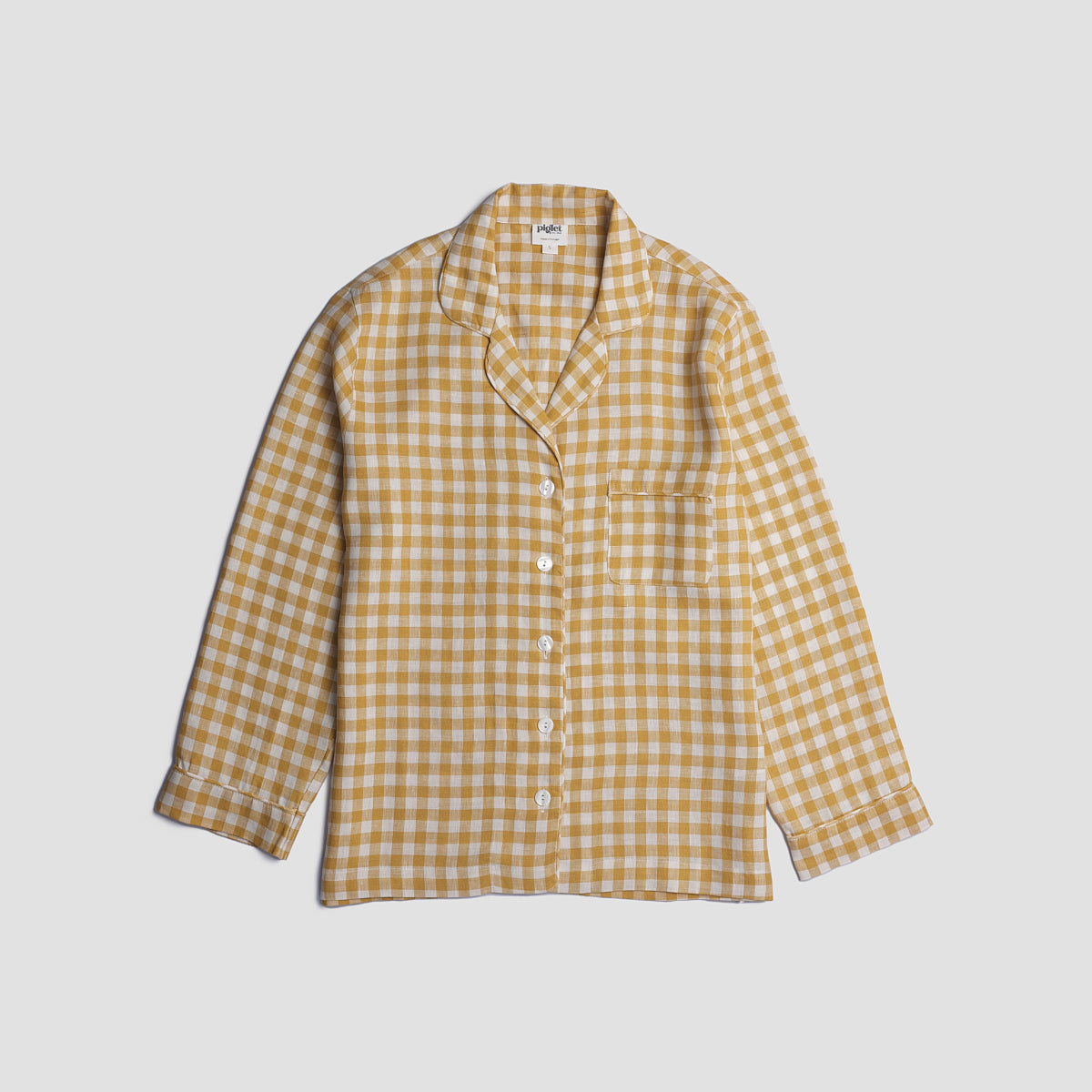 Honey Gingham Pajama Shirt
