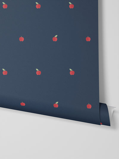 Moonlit Blue Apple Wallpaper