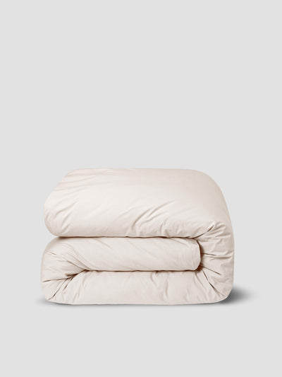 Parchment Washed Cotton Percale Duvet Cover