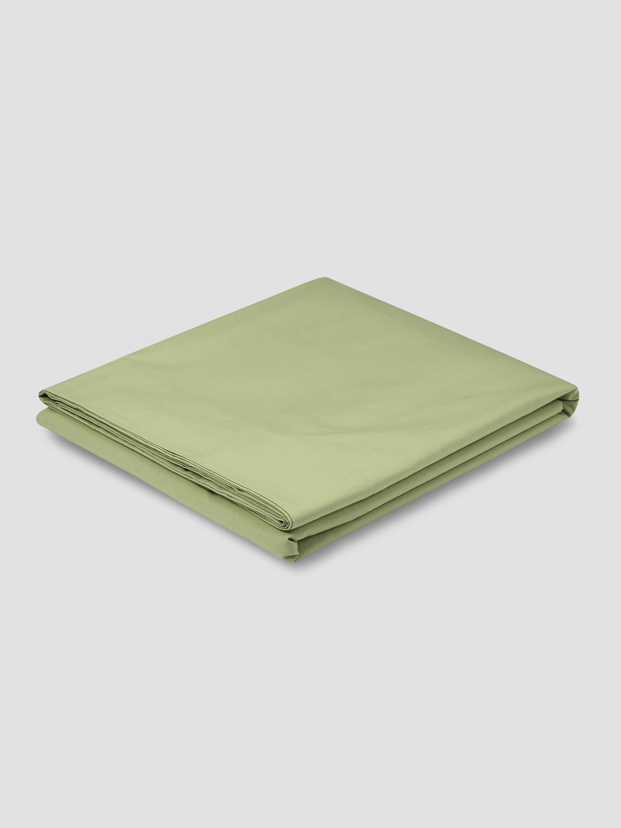 Pear Washed Cotton Percale Flat Sheet | Piglet in Bed US