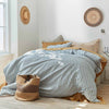 Warm Blue Seersucker Stripe Cotton Bundle