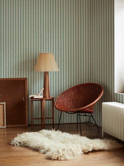 Wasabi Pembroke Stripe Wallpaper