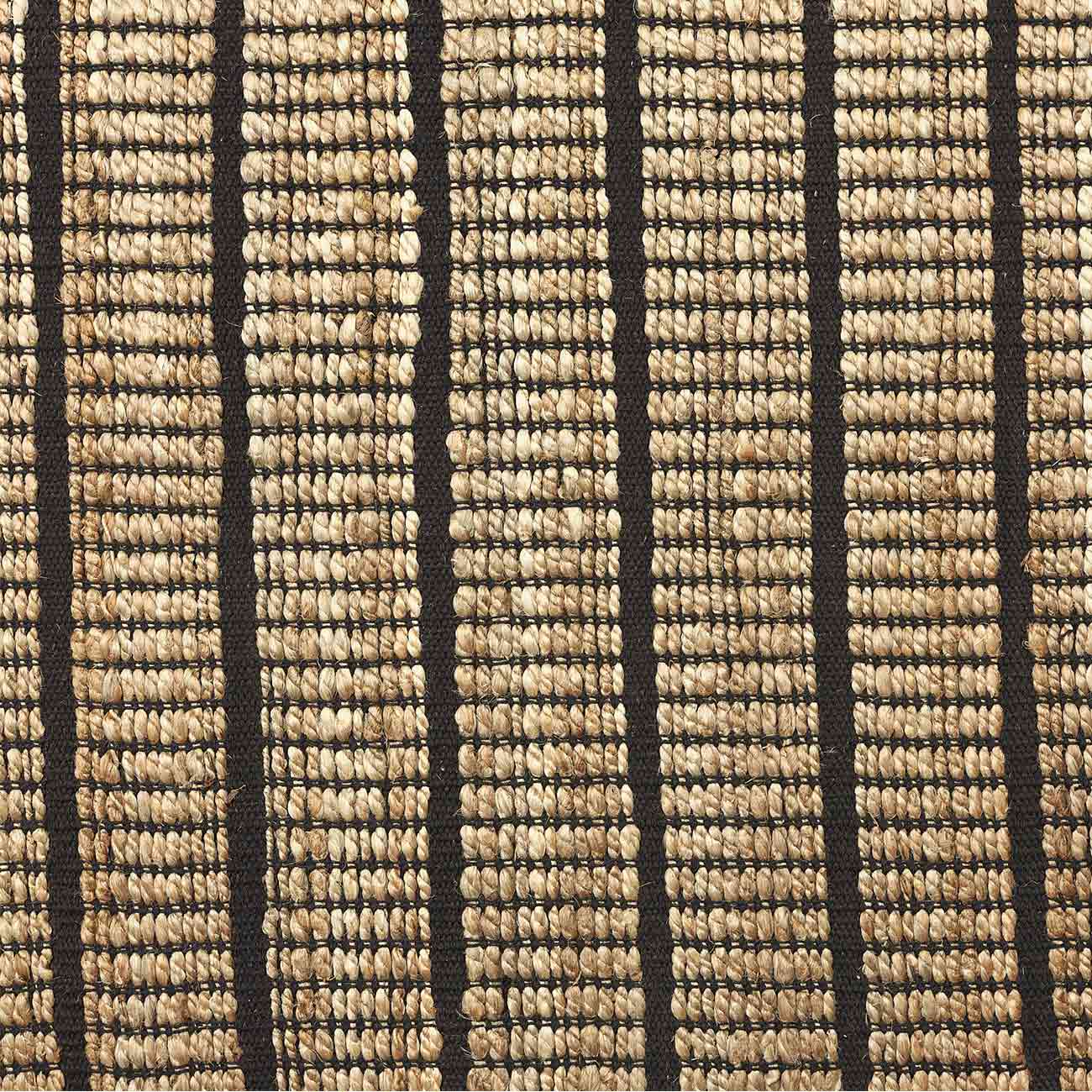 Black-striped Jute Rug - Piglet in Bed