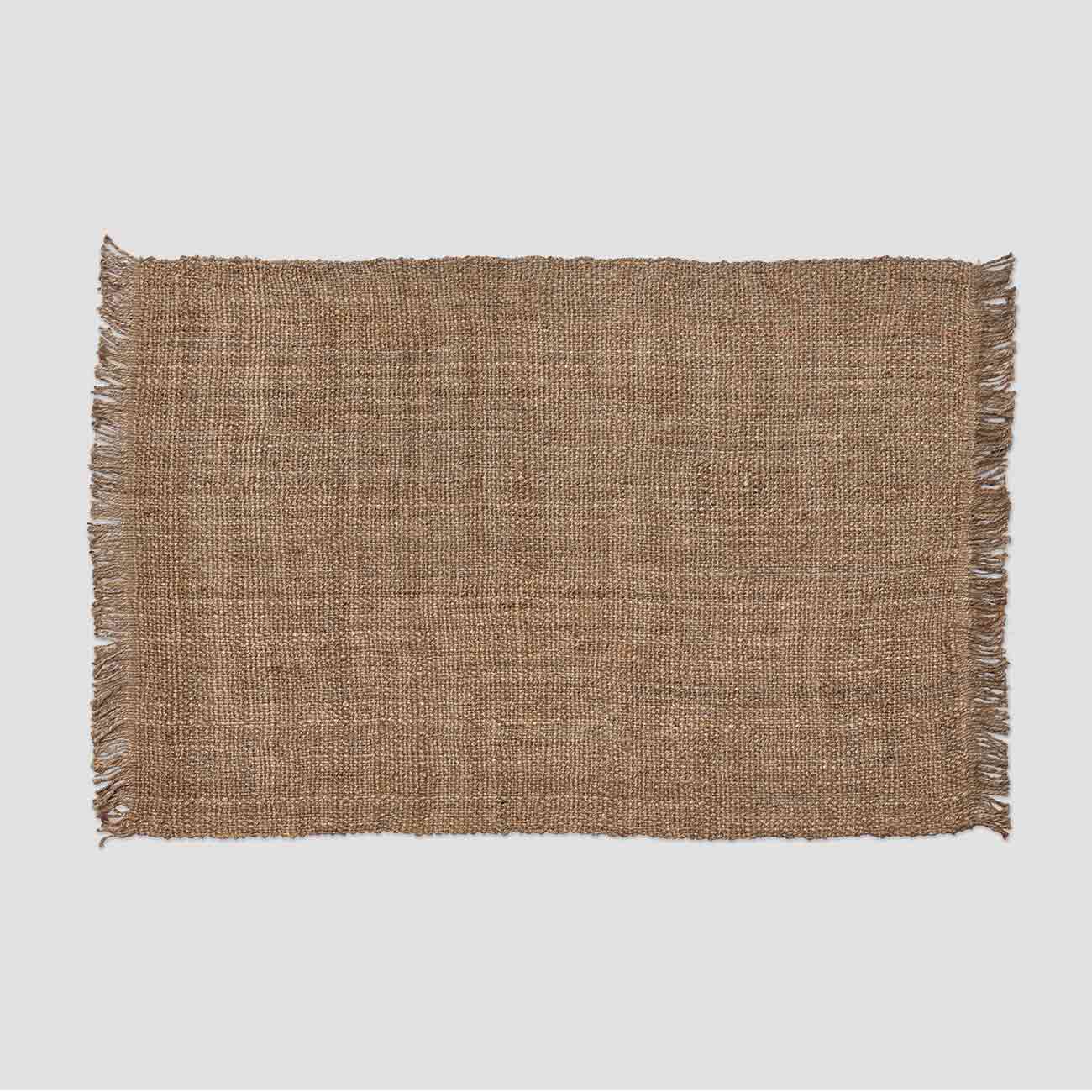 Natural Jute Rug - Piglet in Bed