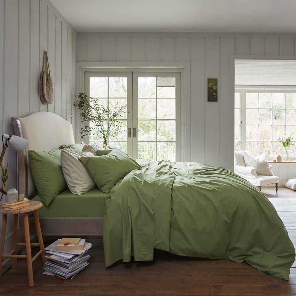 Pear and Parchment Washed Cotton Bedding