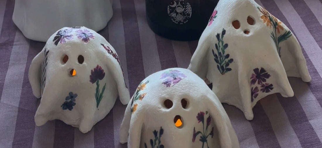 Clay Ghosts | Halloween Decor