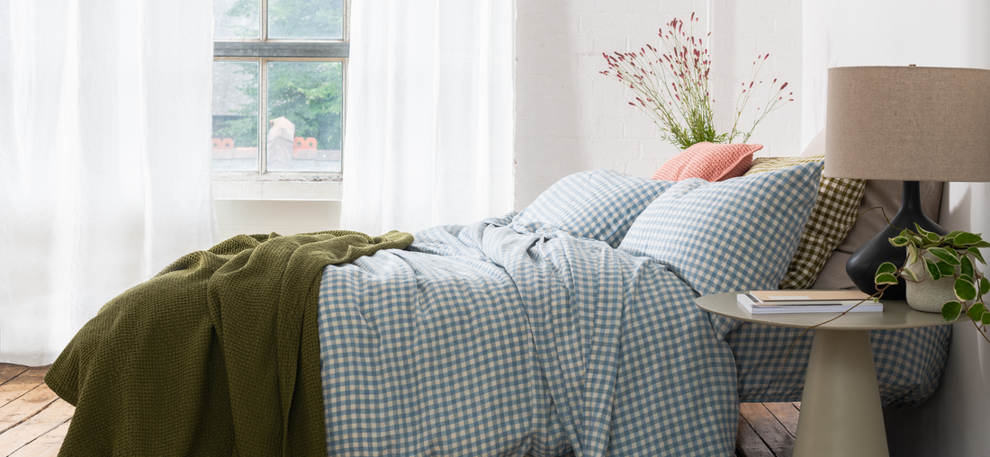 How to Style Gingham Bedding