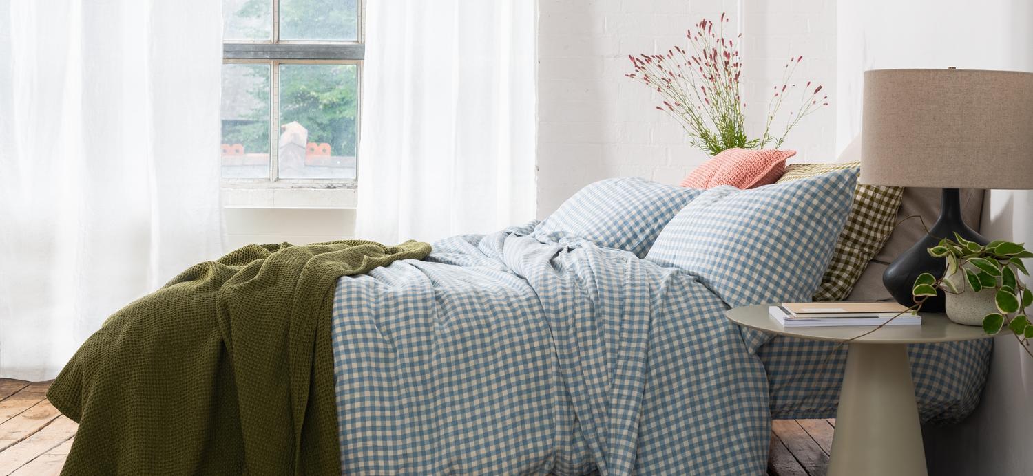 How to Style Gingham Bedding Piglet in Bed US