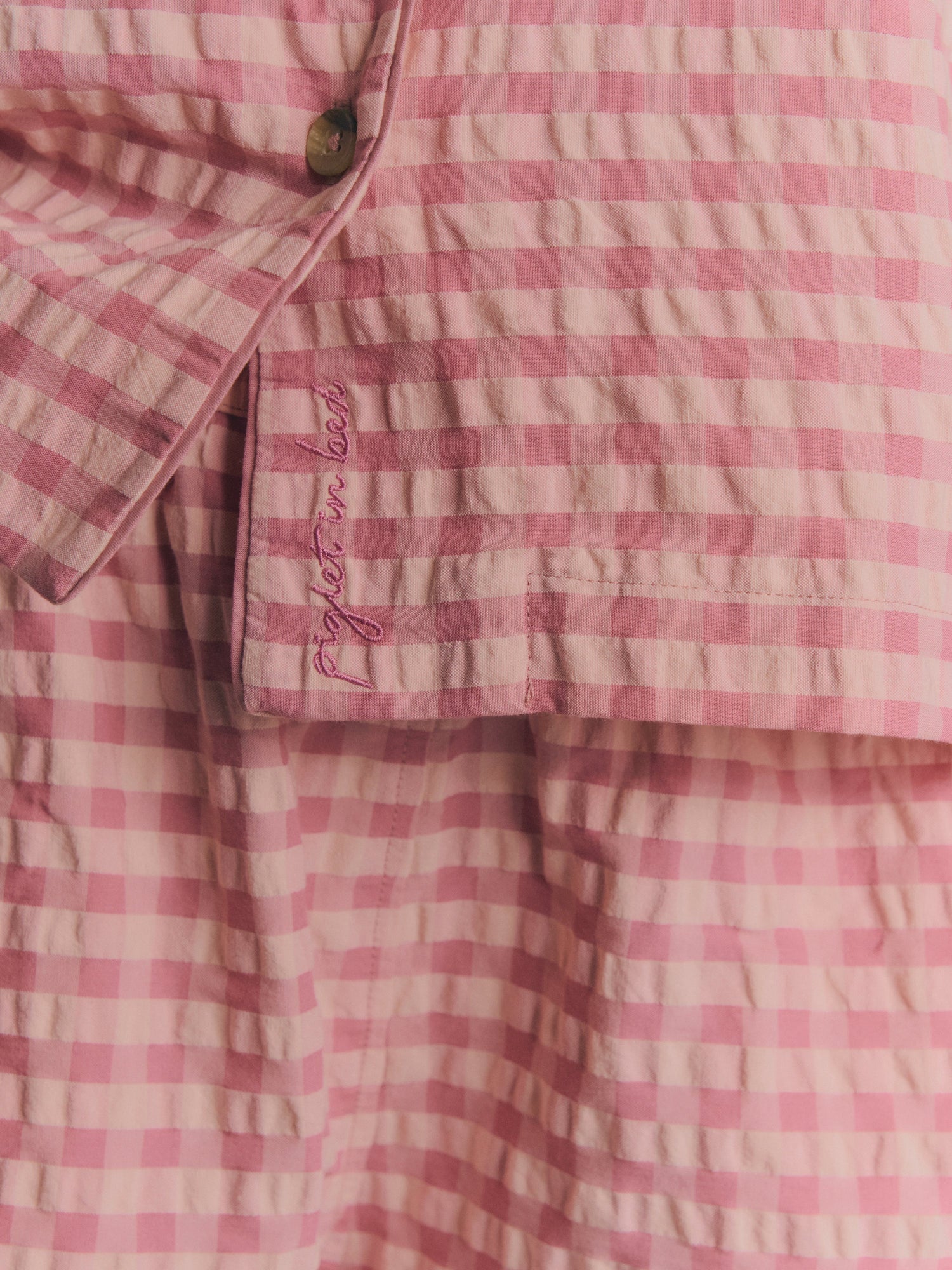 Gingham Pajamas