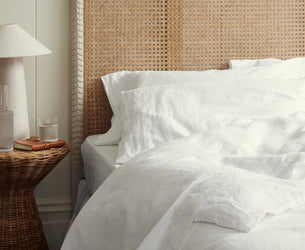 White Linen Blend Pillowcase (Pair)