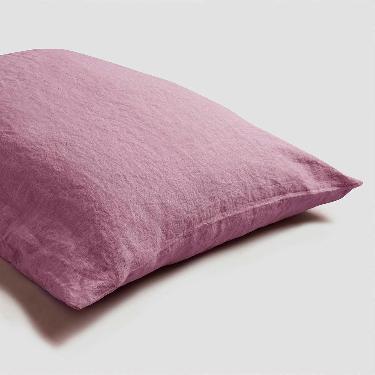 Raspberry Linen Blend Pillowcase (Pair)