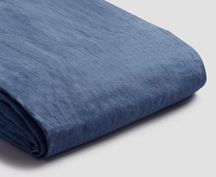 Blueberry Linen Blend Duvet Cover