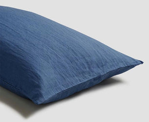 Blueberry Linen Blend Pillowcase (Pair)