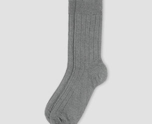 Gray Alpaca Bed Socks - Piglet in Bed US