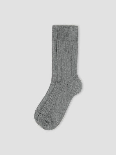 Gray Alpaca Bed Socks