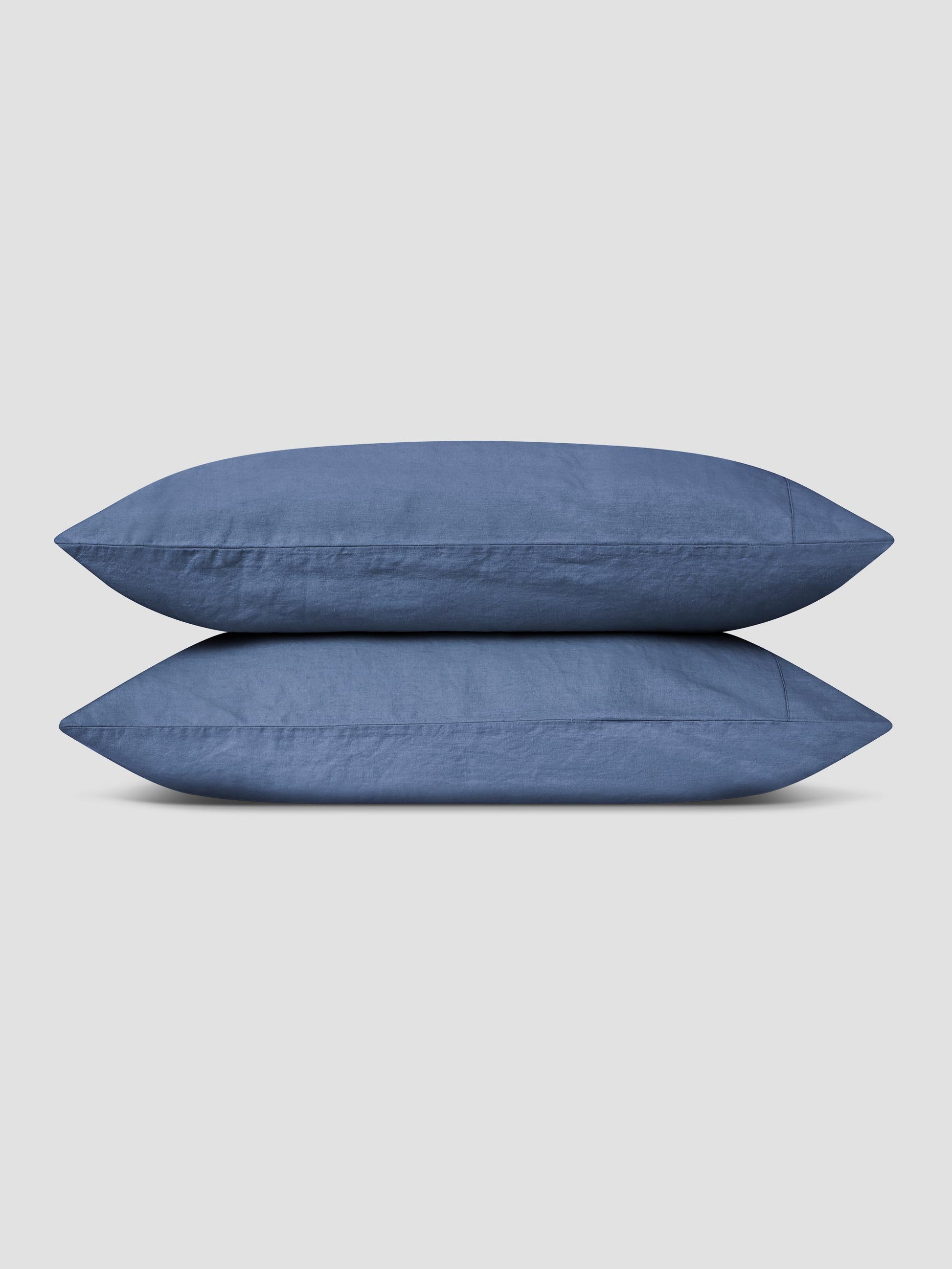 Blueberry 100% Linen Pillowcases (Pair) - Piglet in Bed US