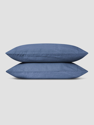 Blueberry Linen Blend Pillowcase (Pair) - alternate image