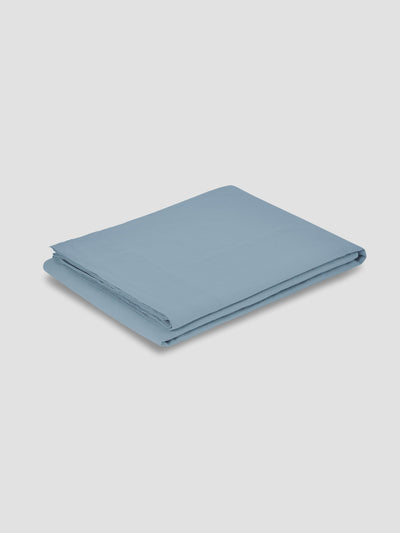 Dusk Blue 100% Linen Flat Sheet - alternate image