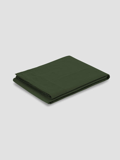 Fern Green Linen Blend Flat Sheet - alternate image