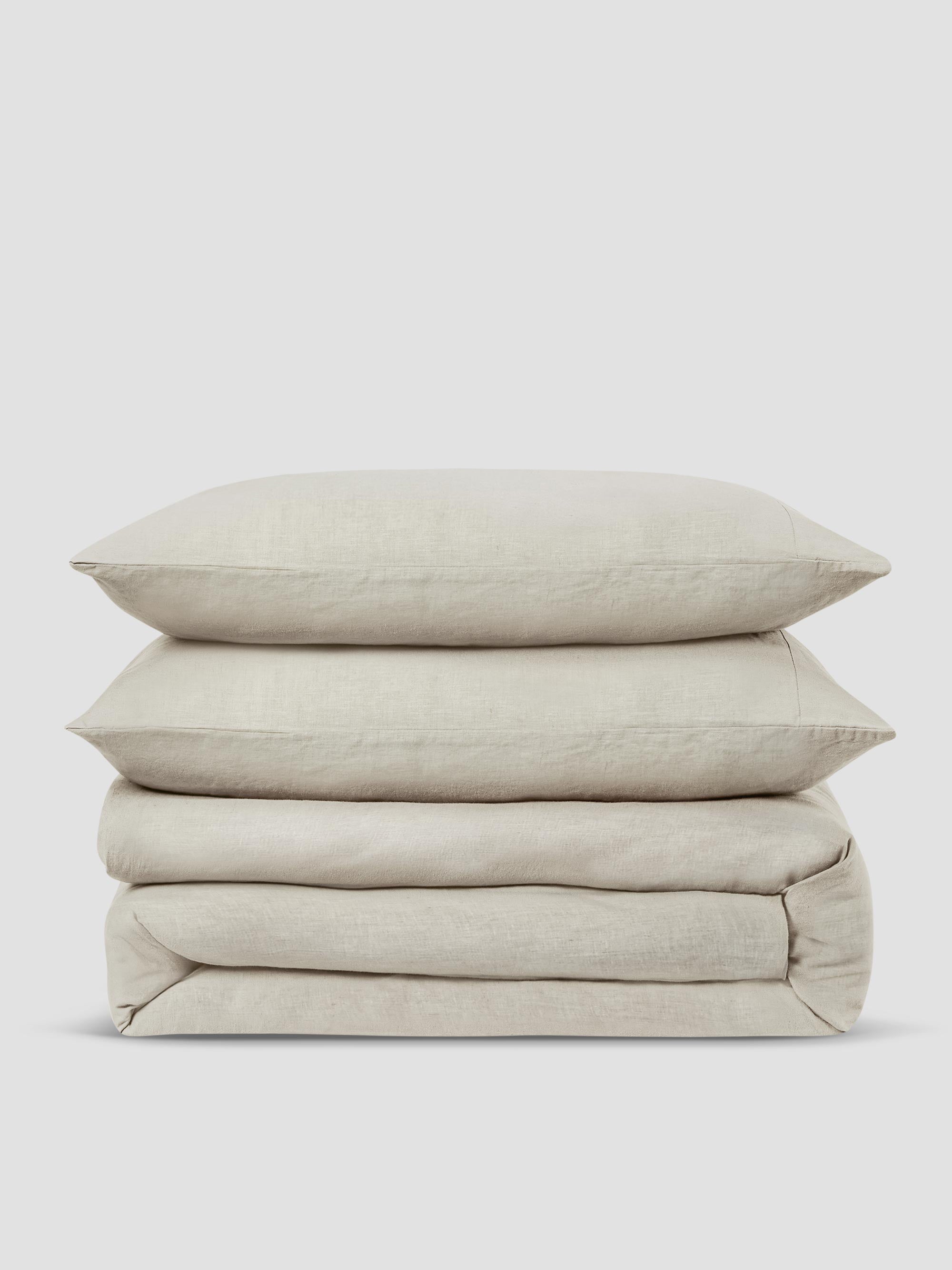 Oatmeal Linen Blend Duvet Set