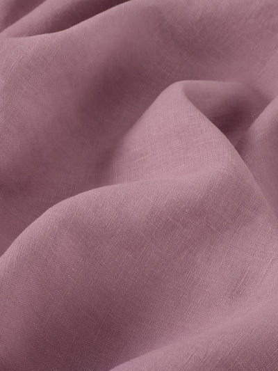 Raspberry 100% Linen Flat Sheet - Piglet in Bed US