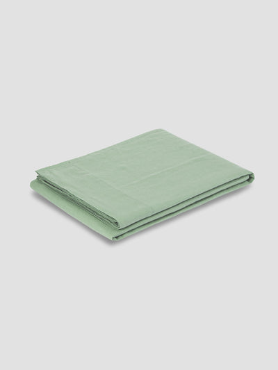 Sage Green 100% Linen Flat Sheet - alternate image