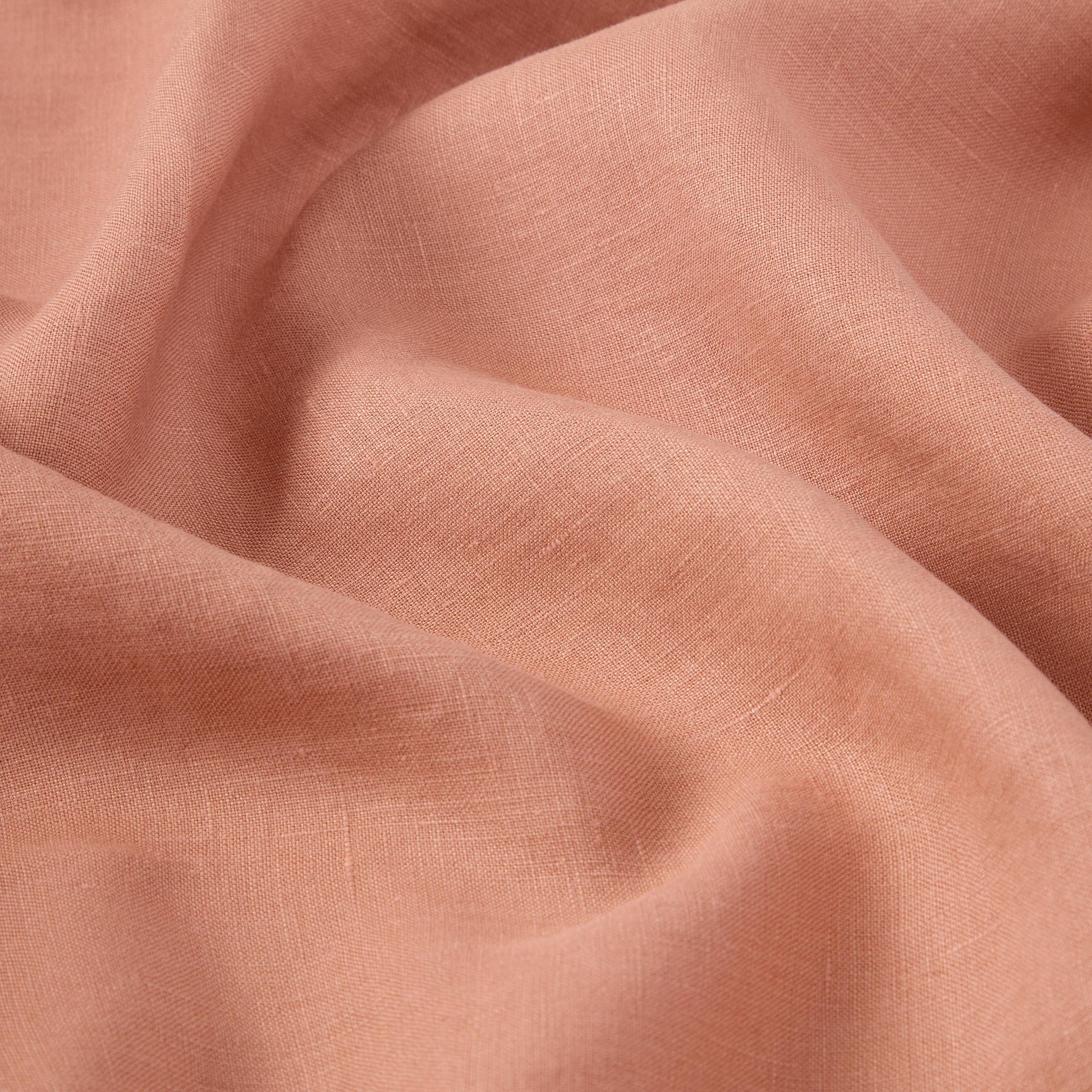 Warm Clay Linen Blend Flat Sheet