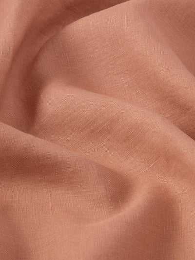 Warm Clay Linen Blend Fitted Sheet